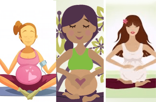 Animated pregnant women